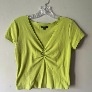 Wild Fable Green Waffle Texture Crop Top